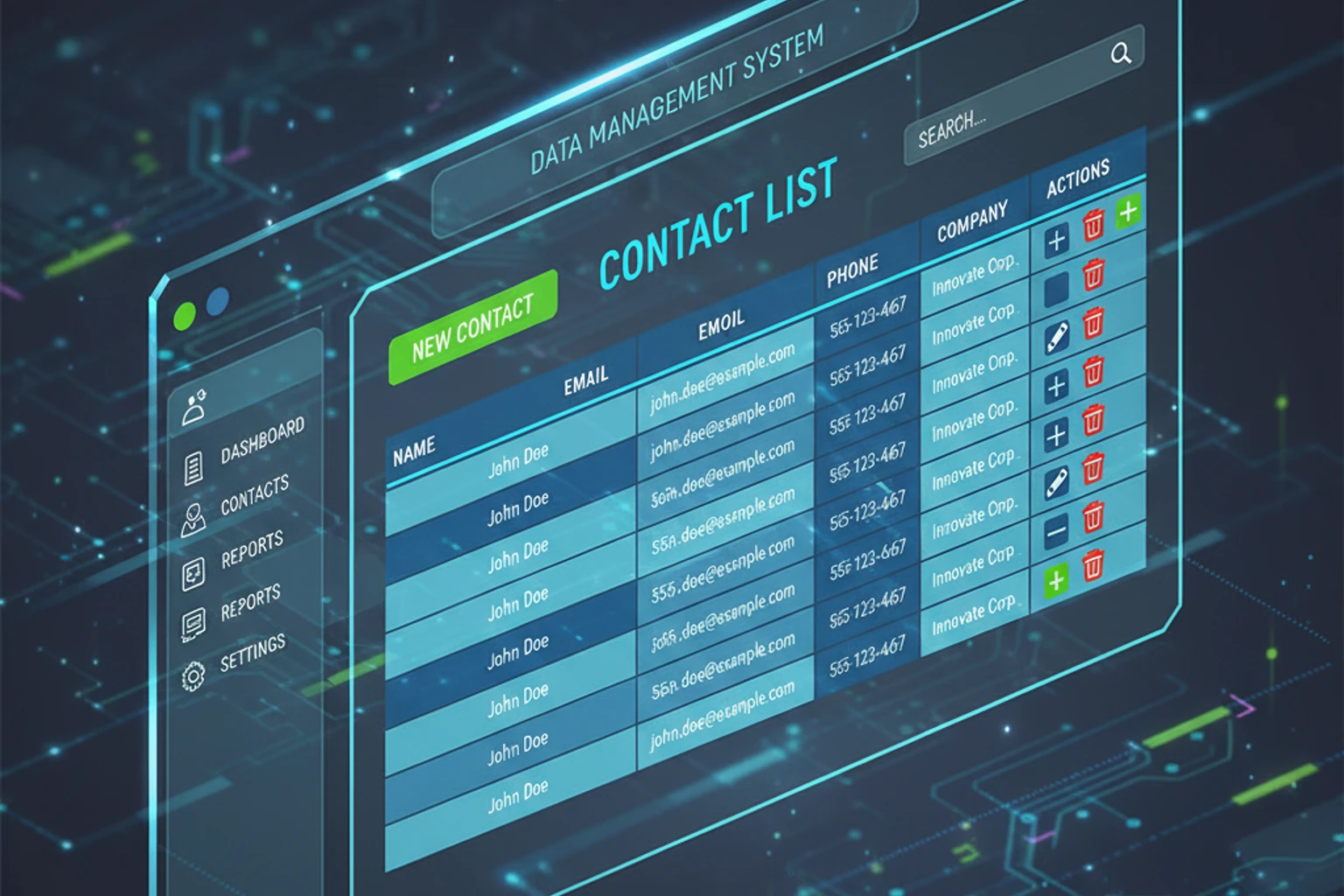 Contacts Module - CRUD Operations
