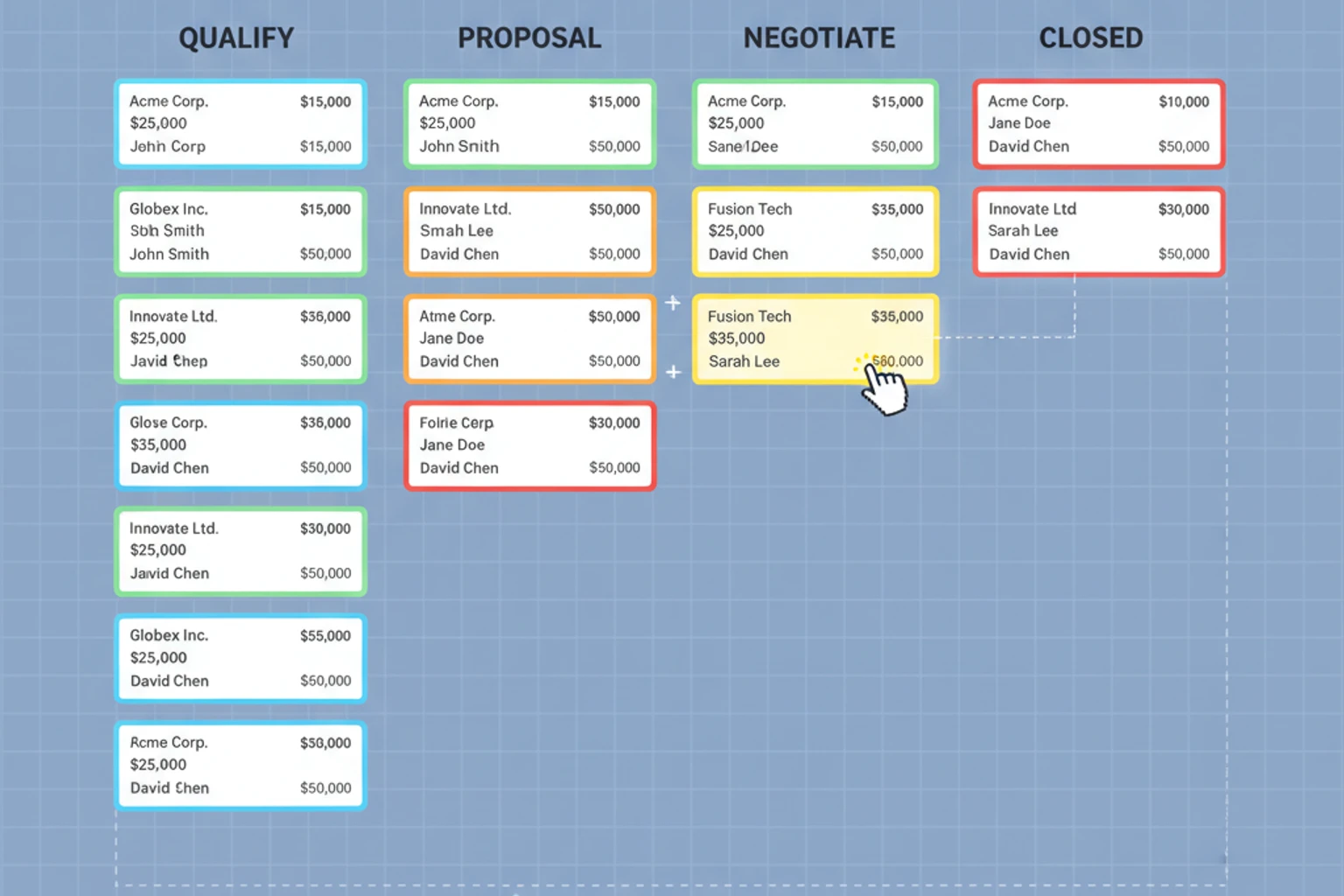 Deals Module - CRUD & Pipeline Interface