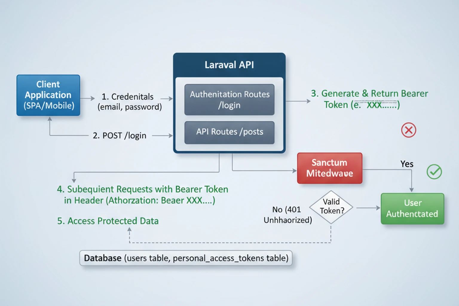 API Authentication with Sanctum