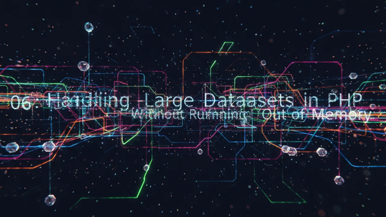 Handling Large Datasets in PHP Without Running Out of Memory